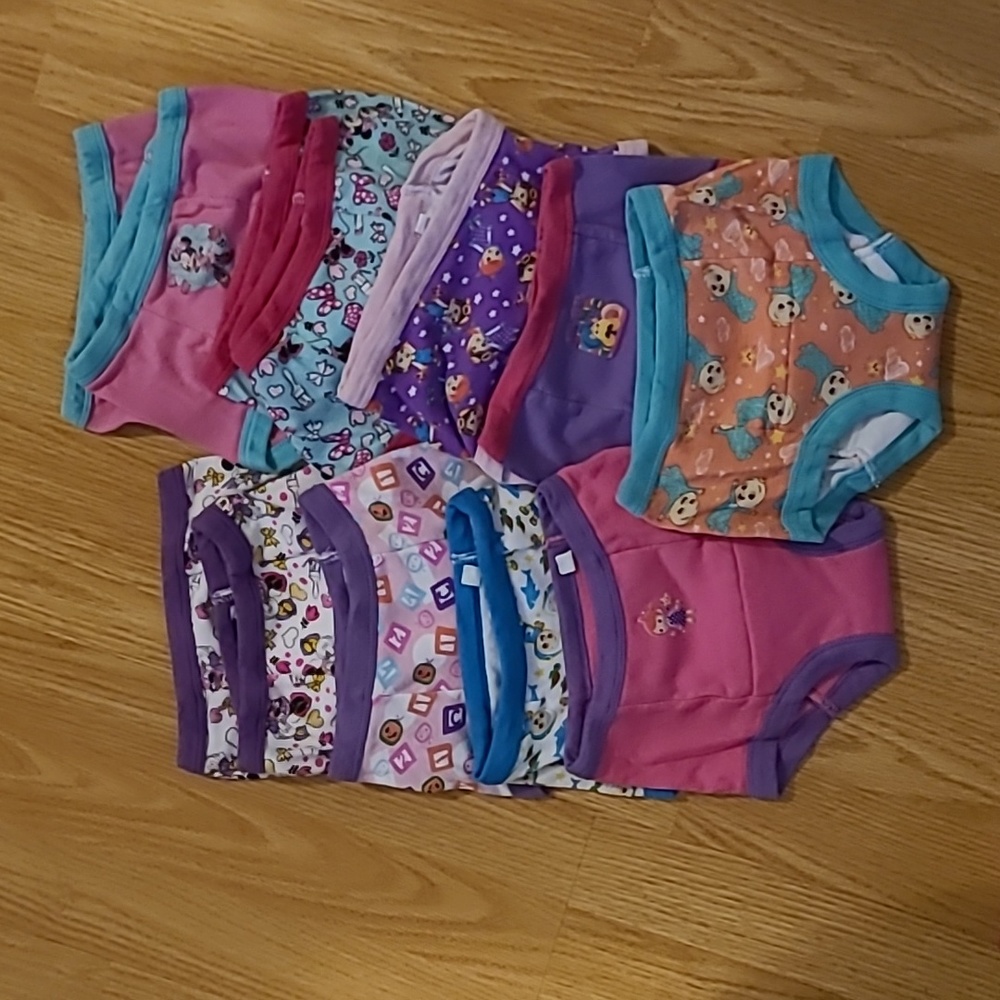 Training Pants- size 3T Minnie Mouse & Cocomelon (12 pair)
